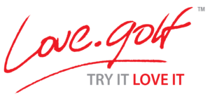 Official logo of Love.golf, women's fun group coaching experience run by Kelly Bridges Golf Professional