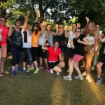 Image of group of ladies who took part in the first Love.golf class held at Canford School Golf Club in june 2018